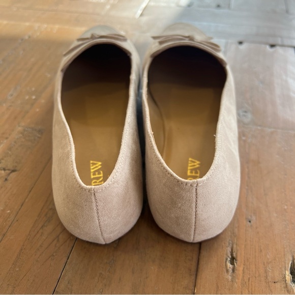 J.crew sand suede bow loafers flats academia almond toe casual women’s 8 NWOB - Picture 5 of 10